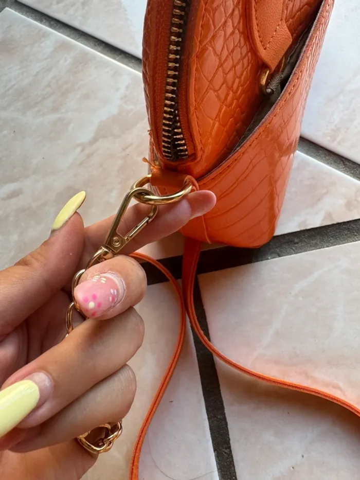 Sac à main orange - photo numéro 5