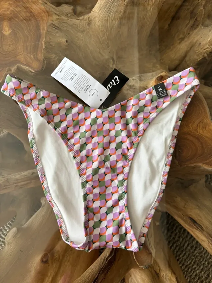 Bas de maillot de bain Etam high leg 70s cult - photo numéro 2