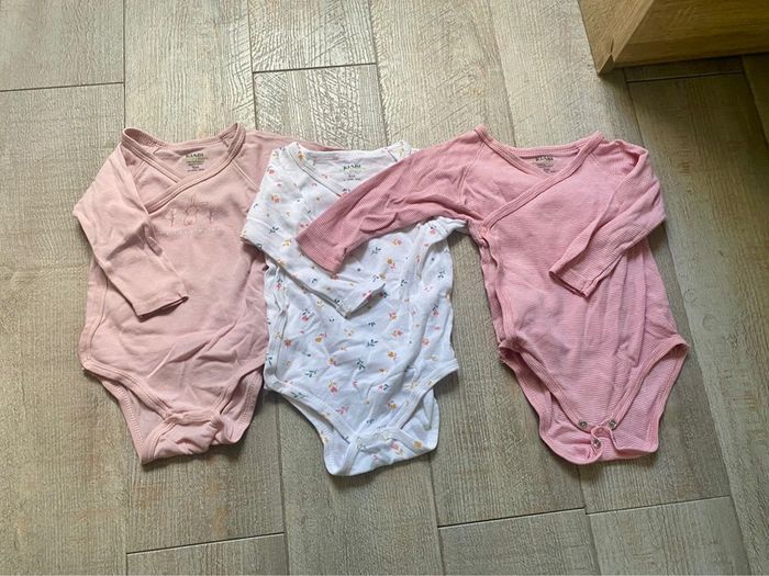 Lot de 3 bodies à manches longues - 9 mois - photo numéro 2