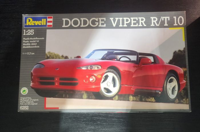 Kit revell 1/25 dodge viper r/t 10 ouvert complet (vintage 1992)