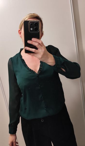 Blouse verte naf naf 