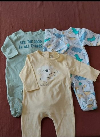 Lot de 3 pyjamas 3 mois