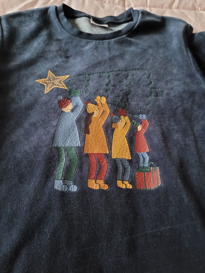 pyjama bi matière velour/coton tao 10ans collection Noël (10e) - photo numéro 3