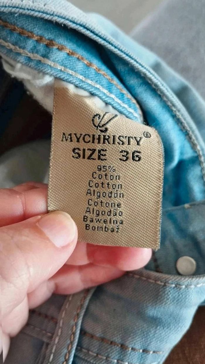 Short  en  jeans  taille 36 mychristy - photo numéro 9