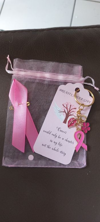 Porte clé octobre rose 