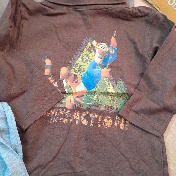 Lot 5 tee-shirts manches longues col roulé #Disney - photo numéro 3