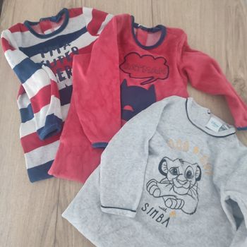 Lot 3 pyjamas 18M