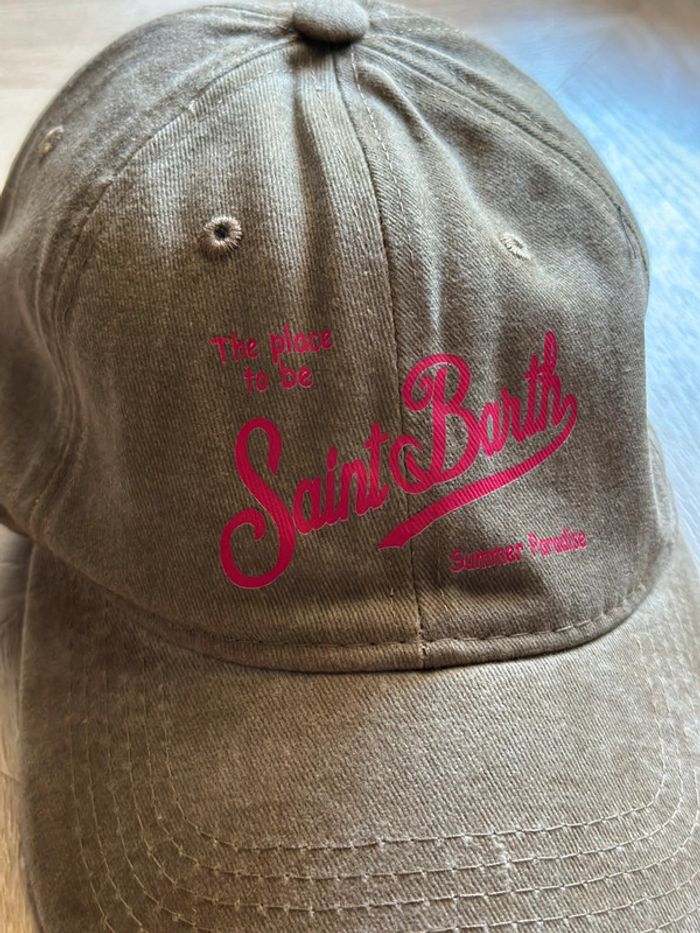 Casquette unisexe inscription en rose Saint Barth - photo numéro 3