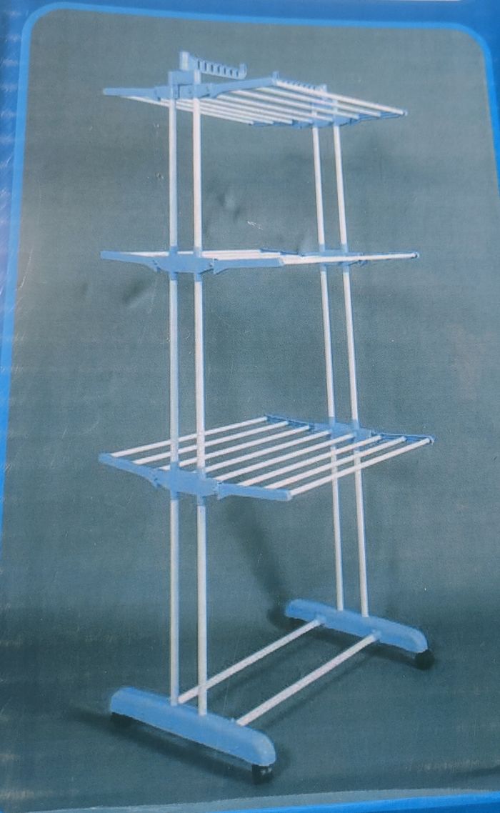 Séchoir à linge pliable capacité 50kg hauteur 178cm - photo numéro 3