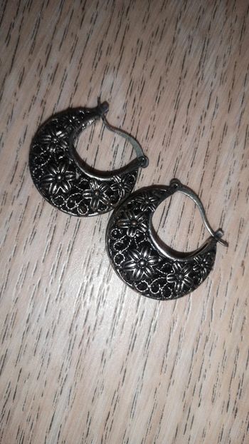 Boucle oreille #vinatge argenter