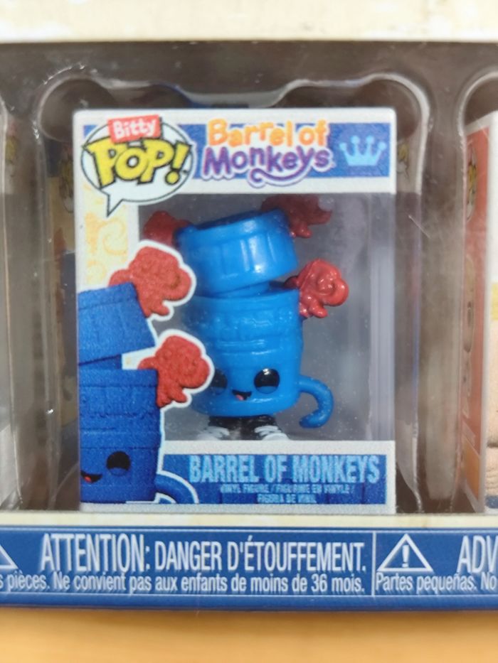 Bitty Pop! Retro Toys - Pack de 4 Figurines (Mr. Monopoly, Barrel Of Monkeys, Stretch Armstrong + Mystery) - photo numéro 3