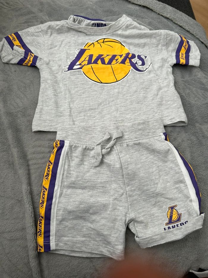 Ensemble t-shirt et short LAKERS - photo numéro 2