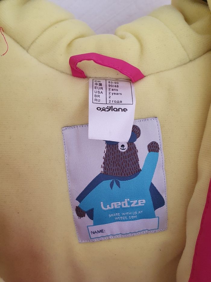 Manteau ski rose decathlon 2 ans - photo numéro 2
