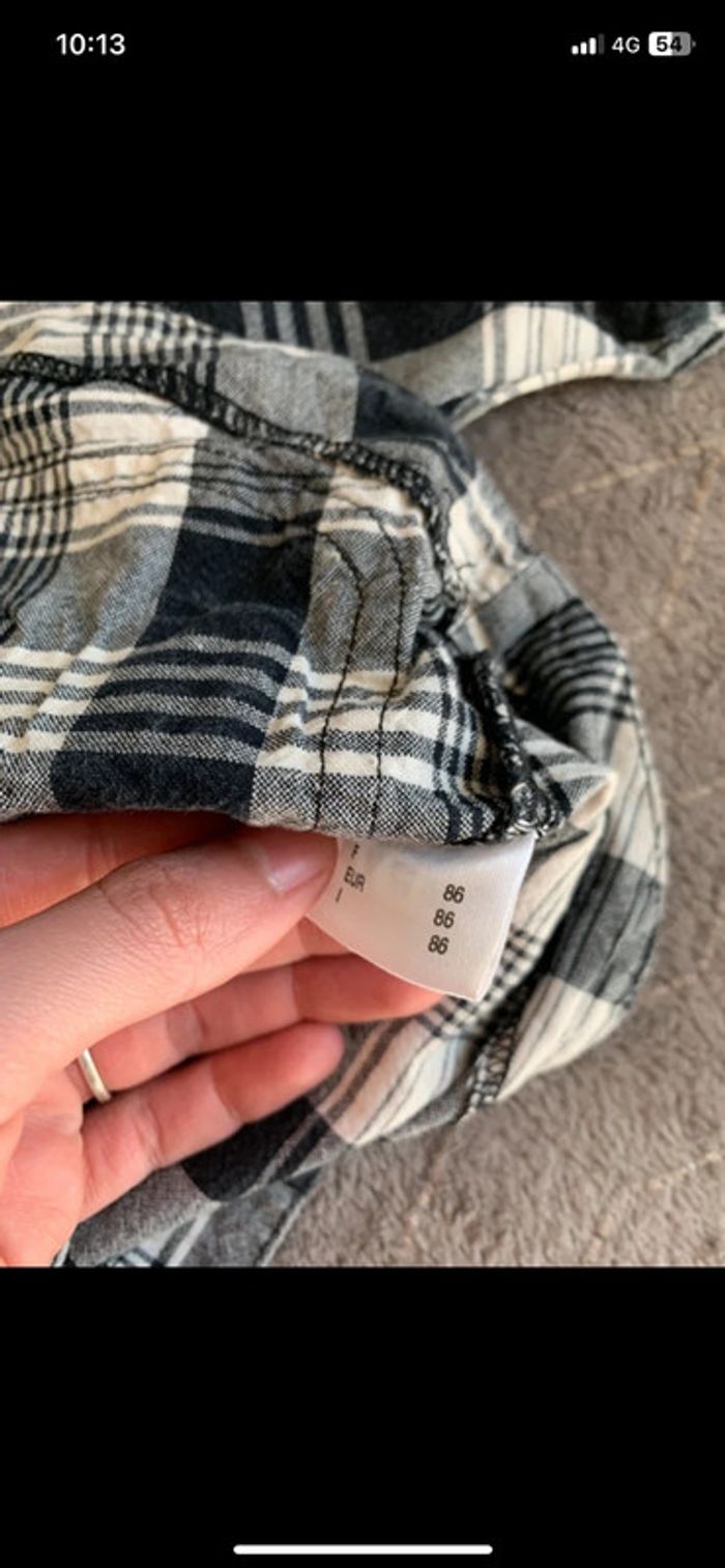 Chemise noir garçon taille 18/24 mois - photo numéro 3