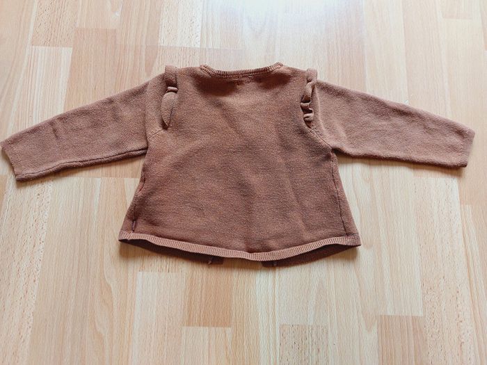 Veste marron Obaïbi très bon état 12 mois - 74cms - photo numéro 5