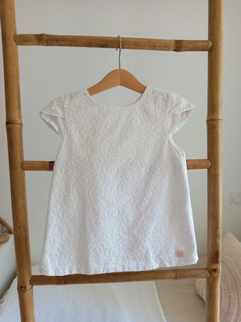 Blouse blanche boutons papillons Sergent Major 7 ans