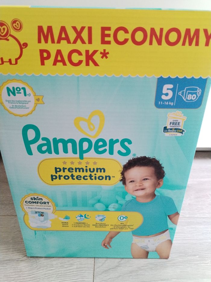 Couche pampers premium protection