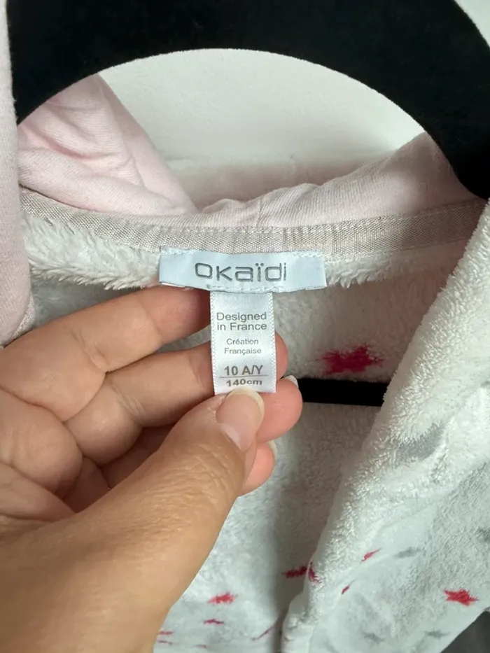 Robe de chambre en polaire fille 10 ans Okaidi - photo numéro 2