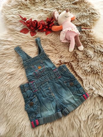 Salopette jeans tape à l'oeil 6 mois