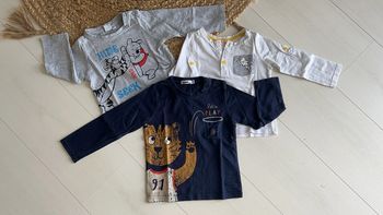 Lot de 2 t-shirt manches longues - 24 mois