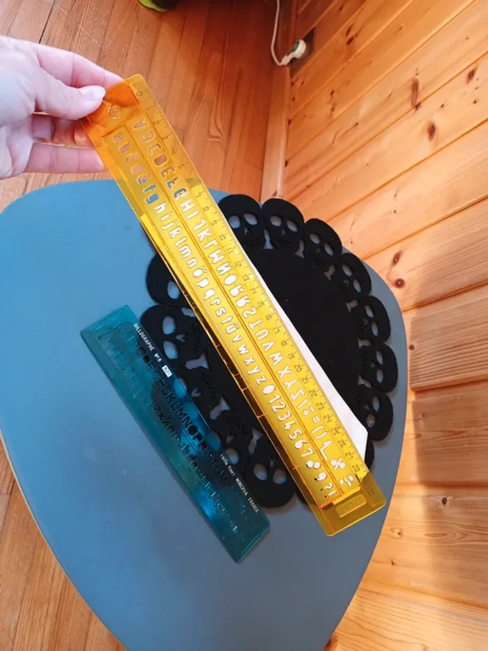 Lot de 2 règles avec chiffres et lettres - photo numéro 5