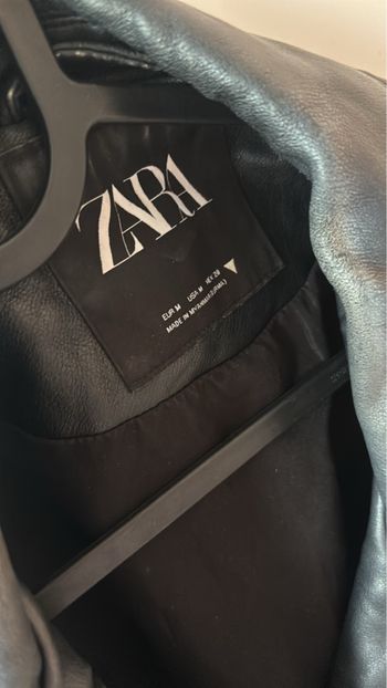 Perfecto simili cuir Zara noir – style biker – très bon état – taille M