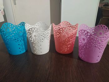 Lot 4 mini corbeilles à papier