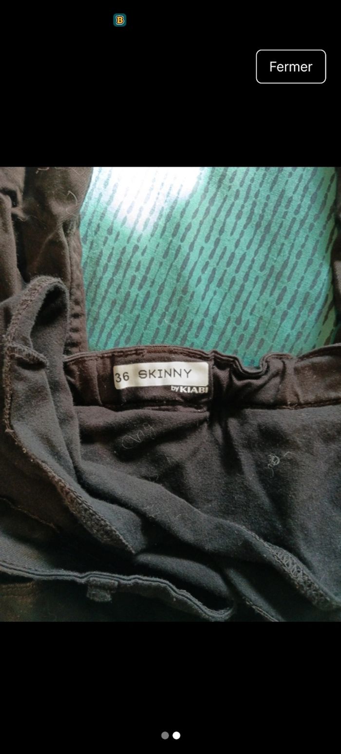 Jean skinny grossesse noir - photo numéro 2