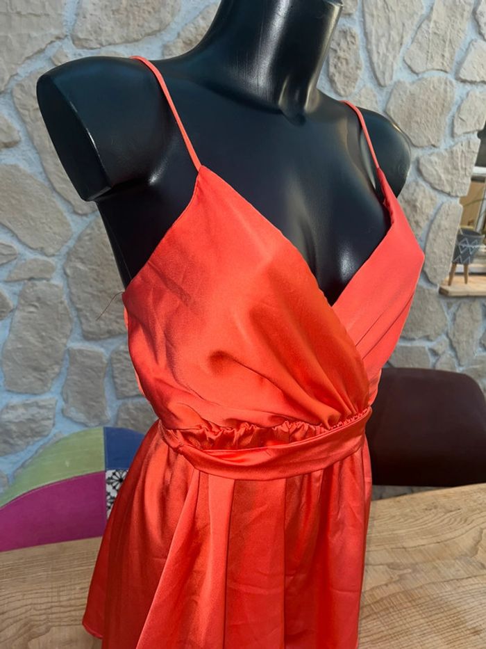 Combishort combi satin femme new collection taille S M T.U été bretelles - photo numéro 4