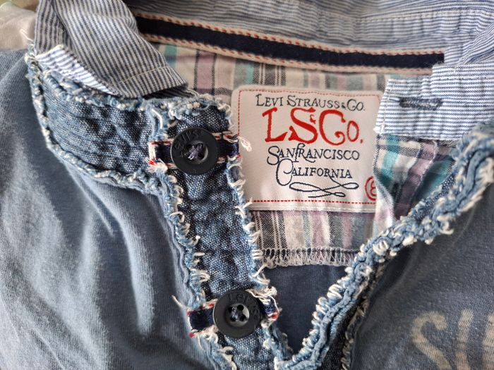 Lot 8 ans garçon 75 pièces, pull, jeans, manteau, tee shirt, cyrillus, hilfiger, benetton, levis - photo numéro 7