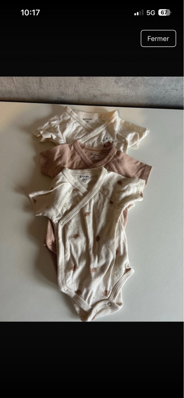Lot de 3 body Kiabi 3 mois