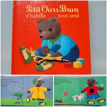 Petit ours Brun s'habille tout seul 👟 livre à toucher