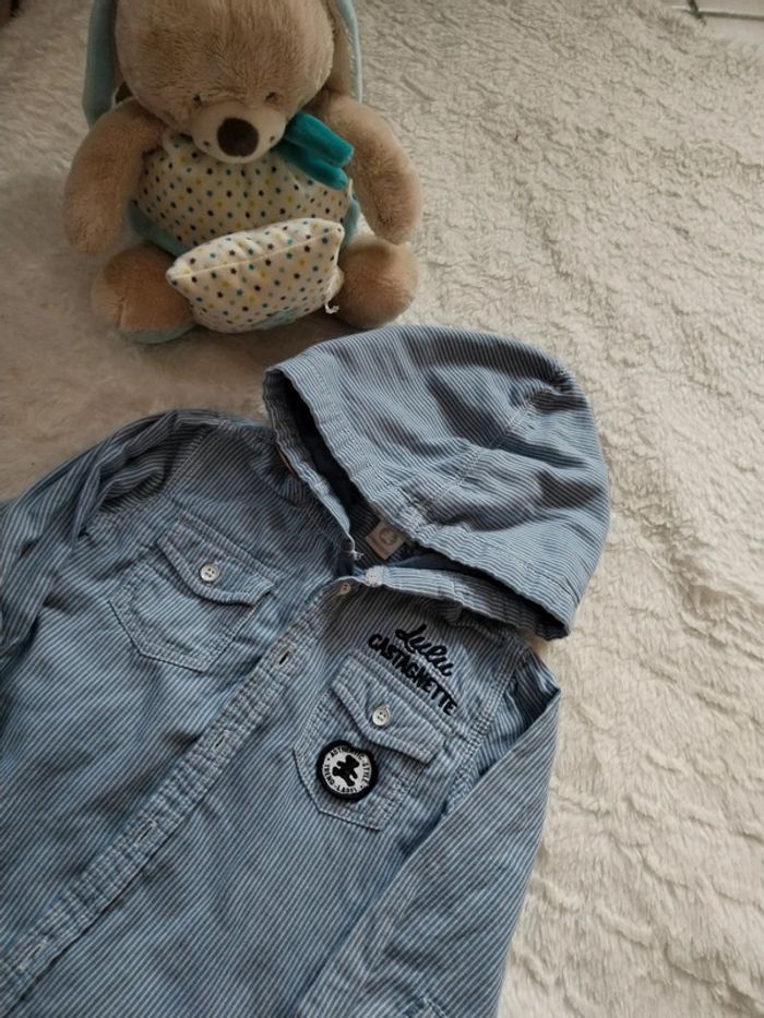 Chemise a capuche lulu castagnette 24mois - photo numéro 2