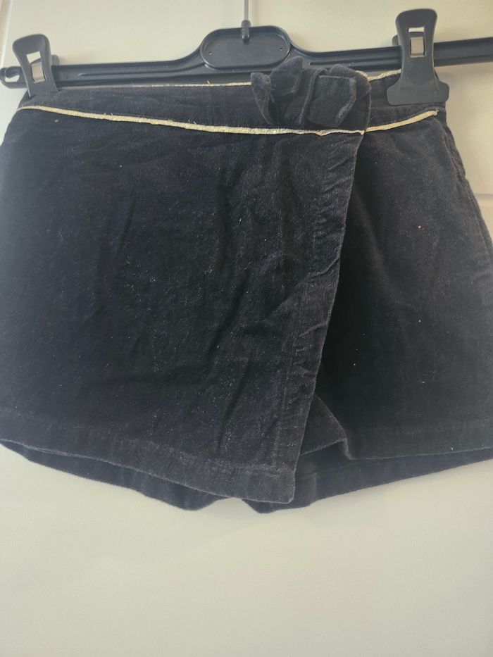 Jupe short velours noir Gemo - photo numéro 2