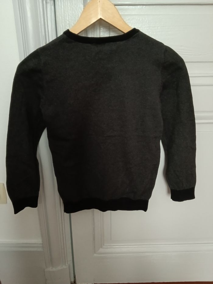 Pull Kiabi gris foncé et multicolore - photo numéro 3
