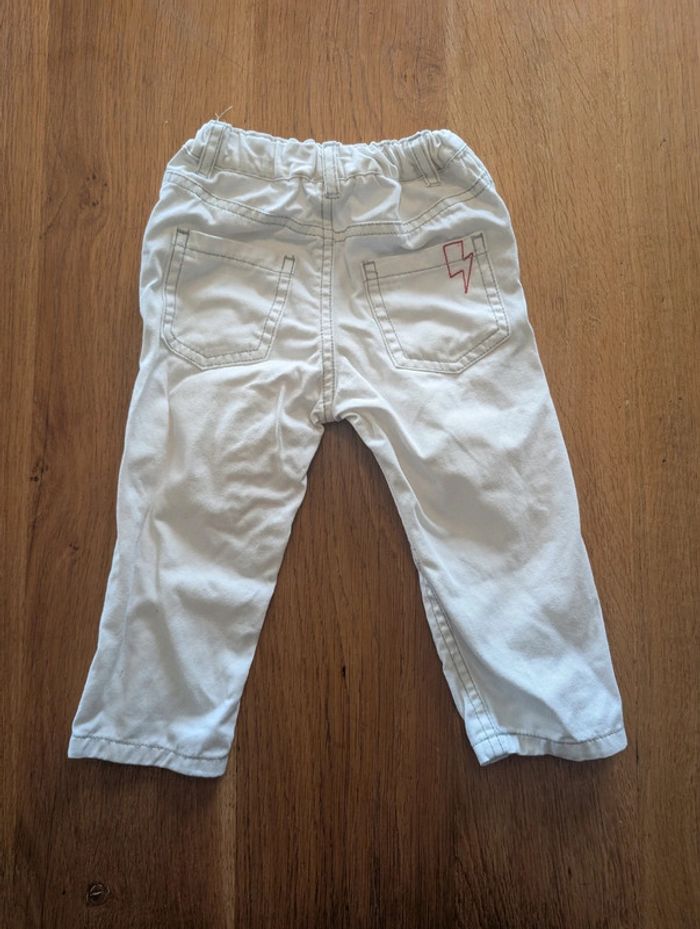 Jean blanc 18 mois garçon - photo numéro 3