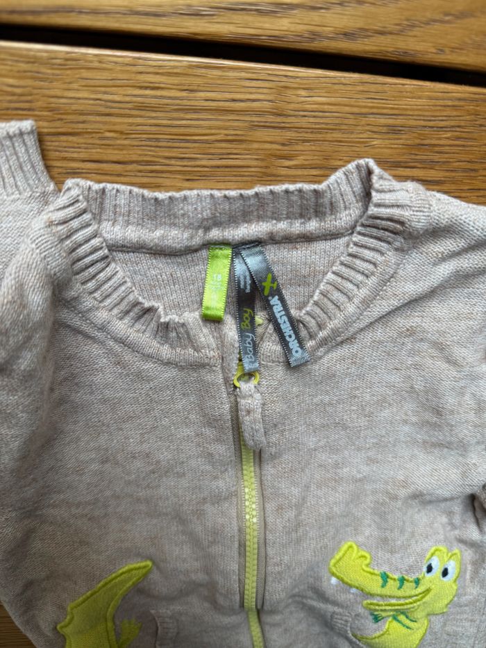 Gilet Veste Crocodile Orchestra 18 Mois Vert Gris – Très Bon État – Réduction sur Lot - photo numéro 3