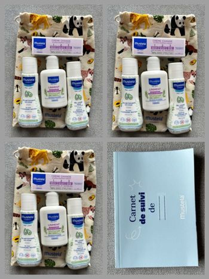 Lot de 3 trousses de soin Mustela