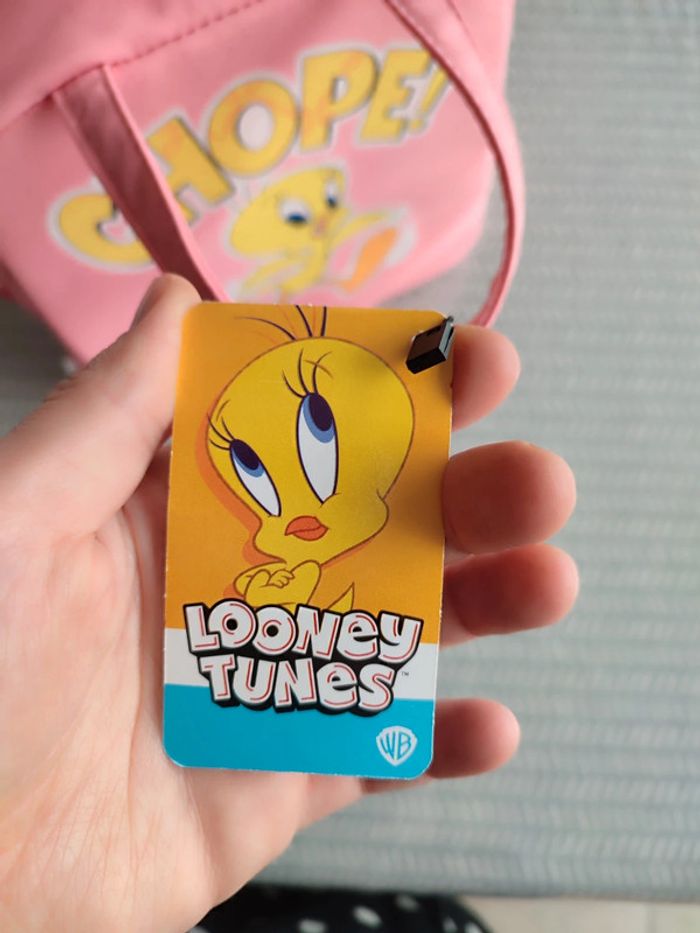 Sac à goûter rose fille - Looney tunes - neuf avec étiquette - photo numéro 4