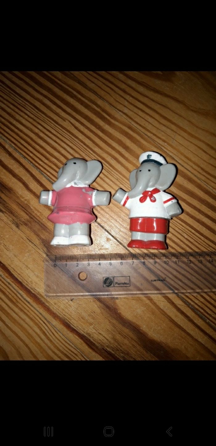 Lot de 2 figurines Babar