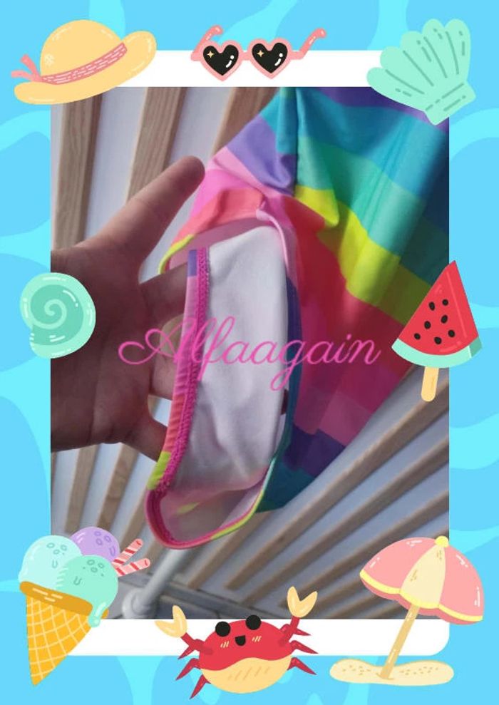 Maillot de bain coloré neuf 10ans - photo numéro 4