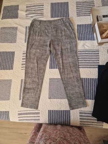 Pantalon gris chiné