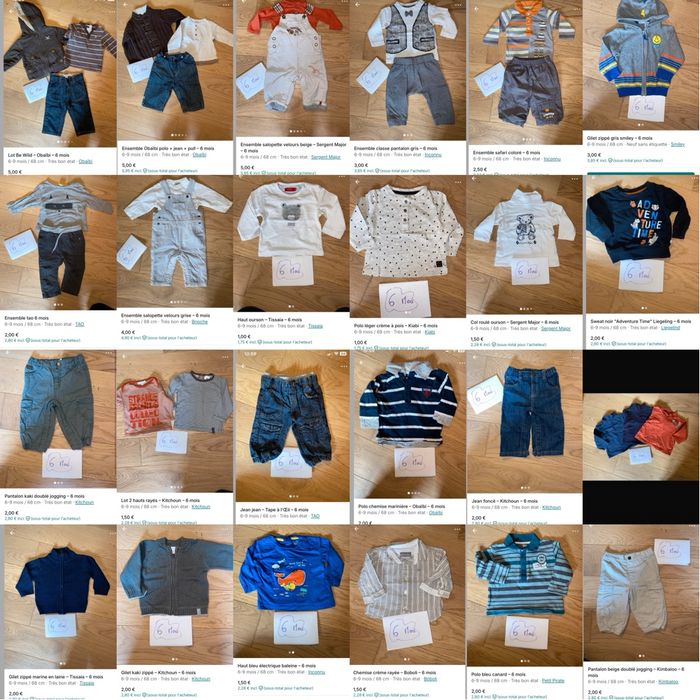 🧸 Lot hiver 6 mois 36 pièces