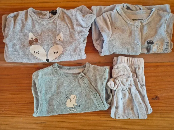 Lots pyjama hiver 3 mois