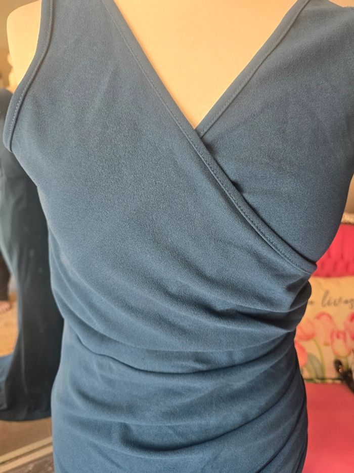 Robe longue sirene sexy bleu canard taille M - photo numéro 2