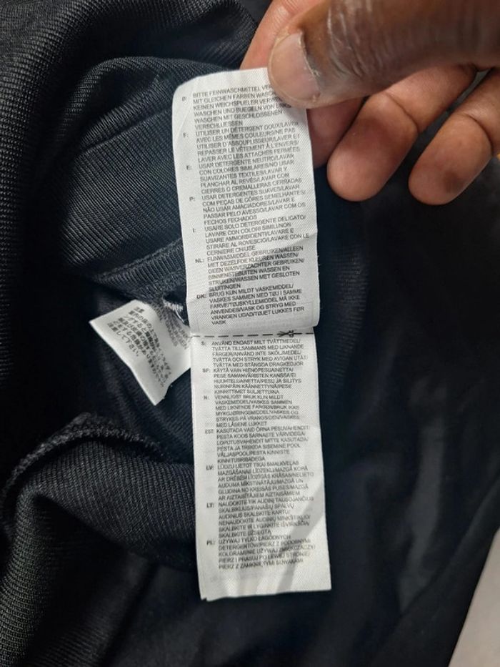 Veste Adidas noire zippée – taille L – logo brodé (601) - photo numéro 11