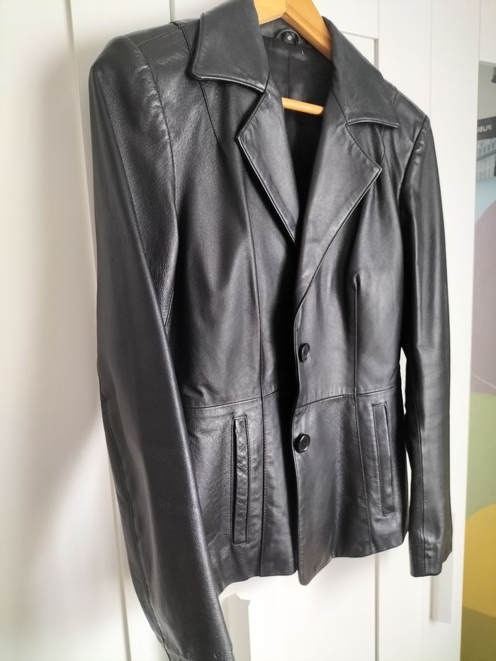 Blazar cuir pour femme