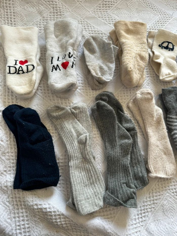 Gros lot de, paire de chaussettes, taille 17, 18 - photo numéro 2