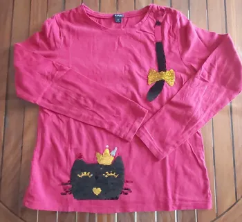 T-shirt manches longues à sequins