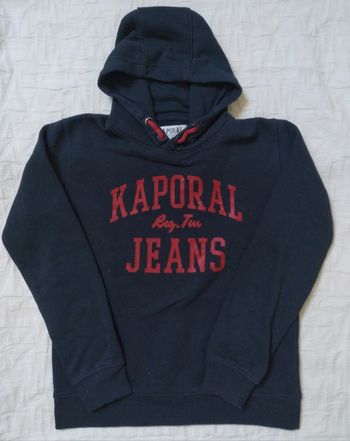 Kaporal sweat pull capuche bleu marine 14 ans
